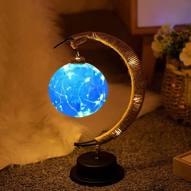 Handmade LED Iron Lunar Lamp - Image 8