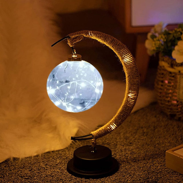 Handmade LED Iron Lunar Lamp - Image 7