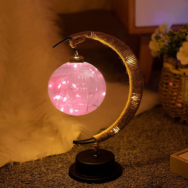 Handmade LED Iron Lunar Lamp - Image 6