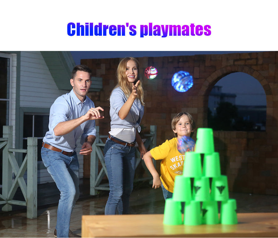 360° Rotating Hand Controlled Flying Ball Spinner Drone Helicopter - Image 1