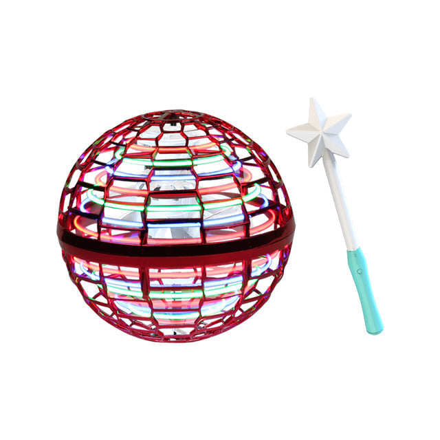 360° Rotating Hand Controlled Flying Ball Spinner Drone Helicopter - Image 9