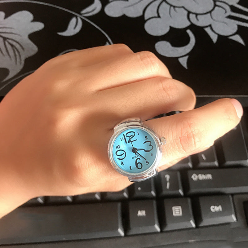 Creative Quartz Stainless Steel Watch Ring - Image 5