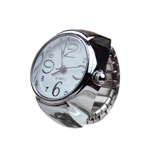 Creative Quartz Stainless Steel Watch Ring - Image 8