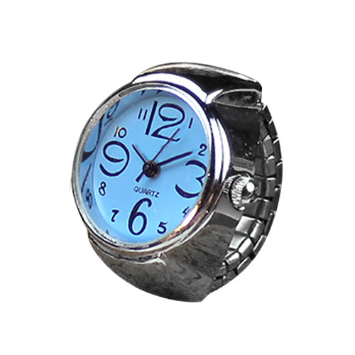 Creative Quartz Stainless Steel Watch Ring - Image 11
