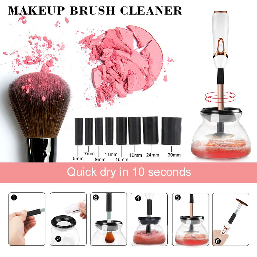 Portable Quick Makeup Brush Cleaner Dryer - Image 6