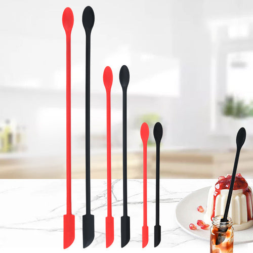 Flexible Long Handle Bottle Scraper Spoon Set - Image 0