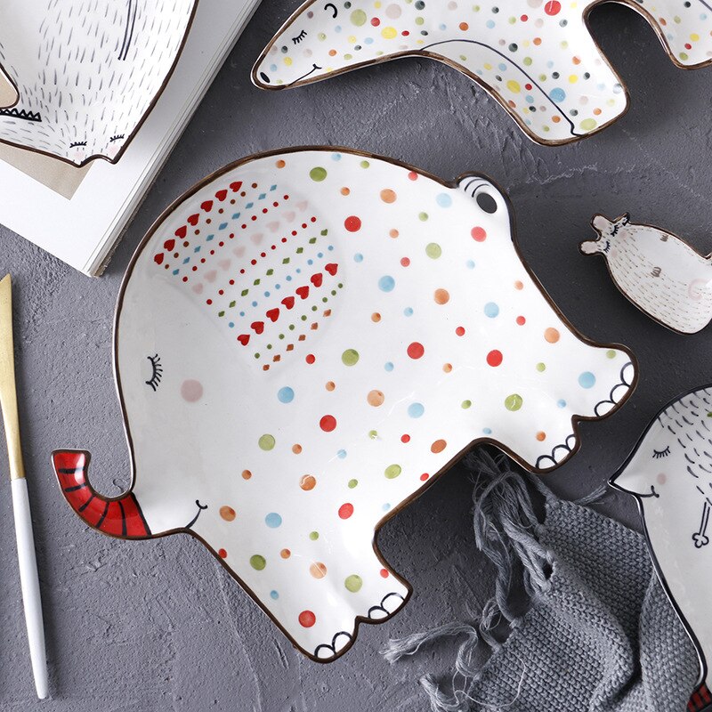 Ceramic Creative Cute Animal Breakfast Plates - Image 2
