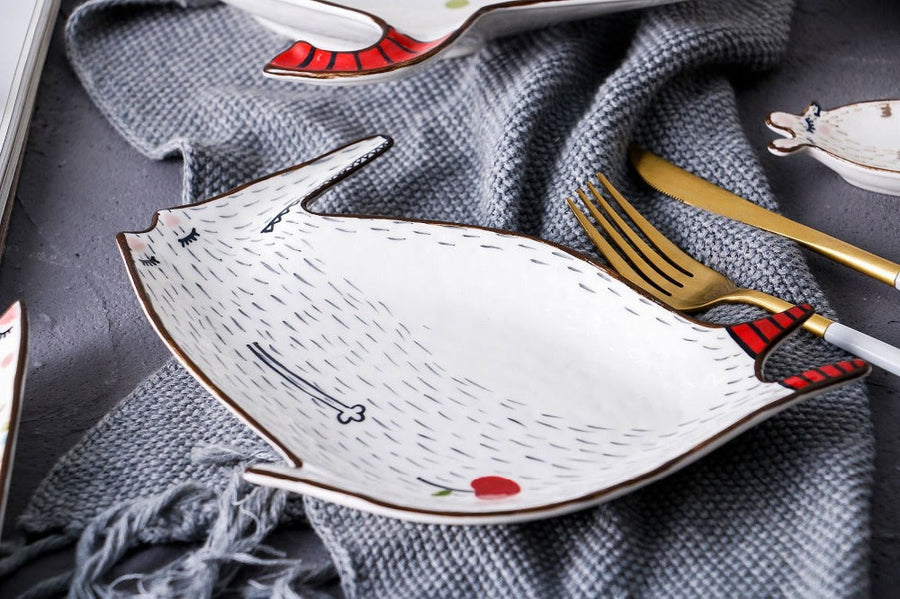 Ceramic Creative Cute Animal Breakfast Plates - Image 6