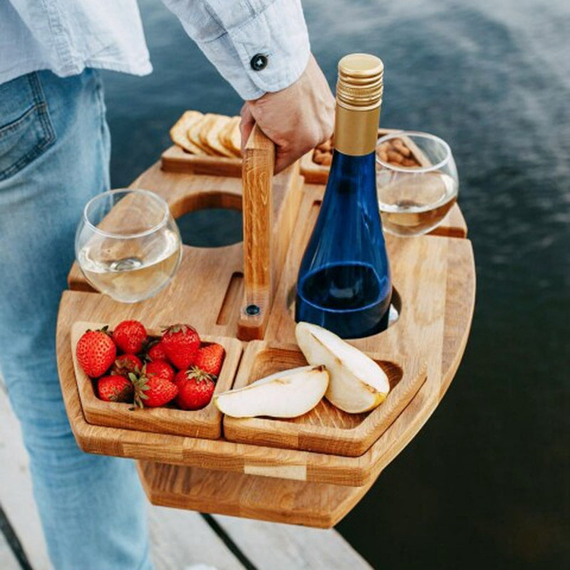 Portable Outdoor Picnic Folding Serving Tray - Image 2