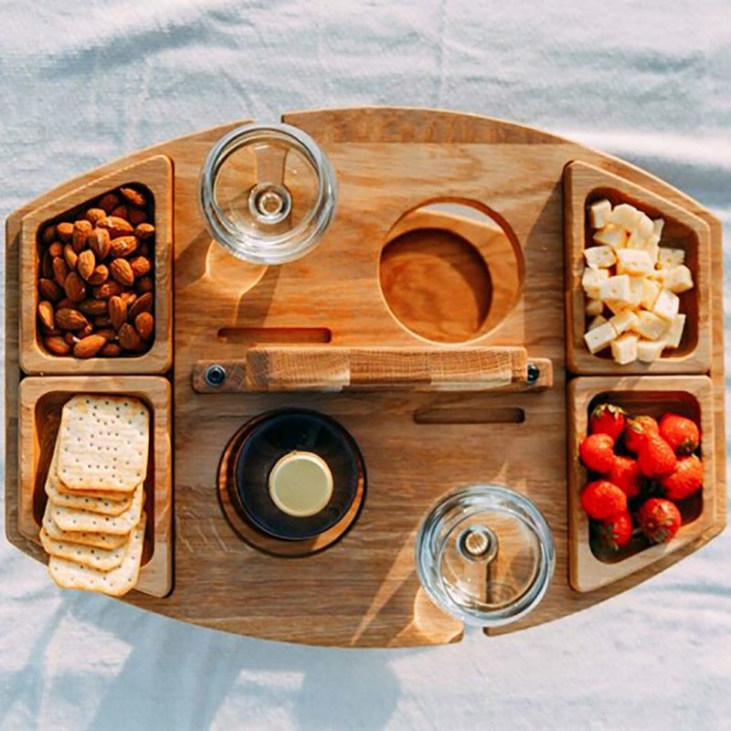 Portable Outdoor Picnic Folding Serving Tray - Image 4