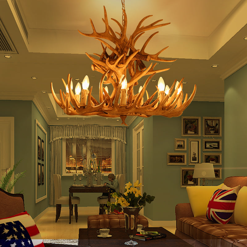 American Loft Style Deer Horn Pendant Light - Image 2