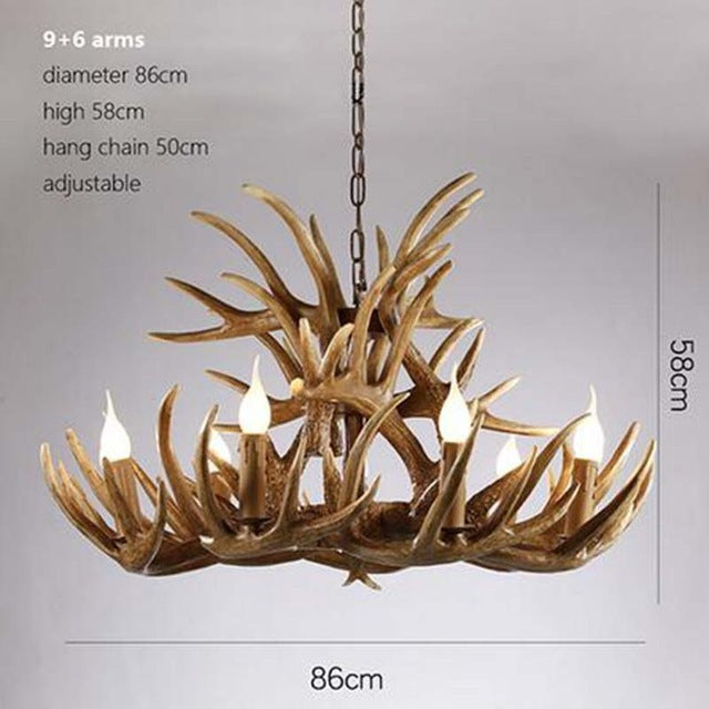 American Loft Style Deer Horn Pendant Light - Image 18