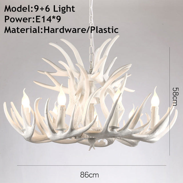American Loft Style Deer Horn Pendant Light - Image 9