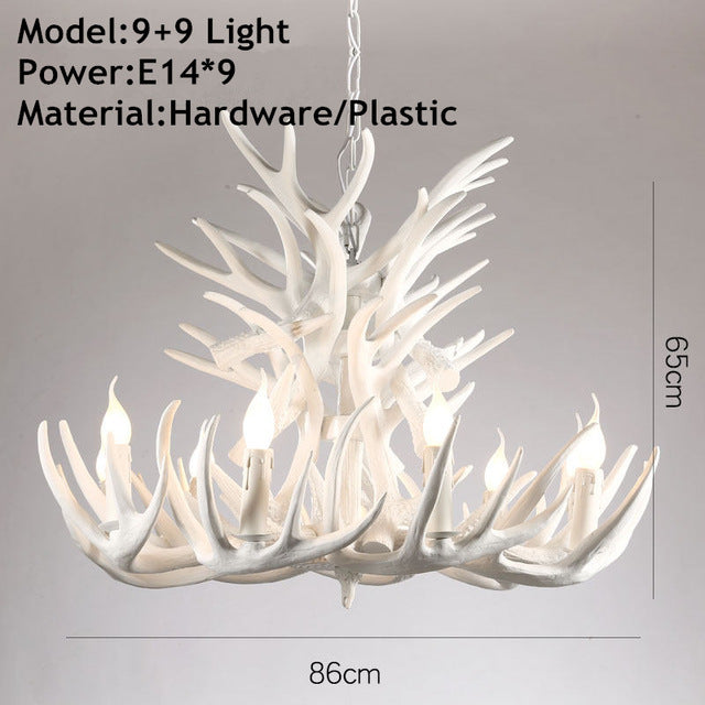 American Loft Style Deer Horn Pendant Light - Image 20