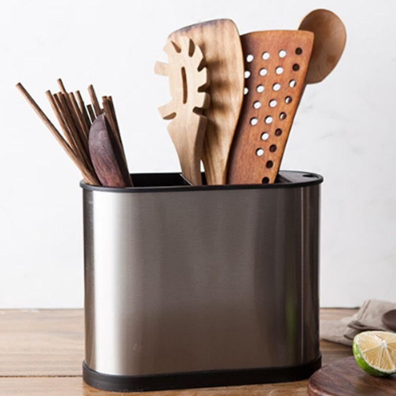 Kitchen Utensils Organizer Drain Rack - Image 0