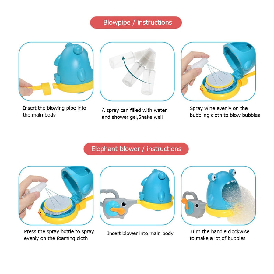 Shark Bubble Blowing Bathtub Toy - Image 5
