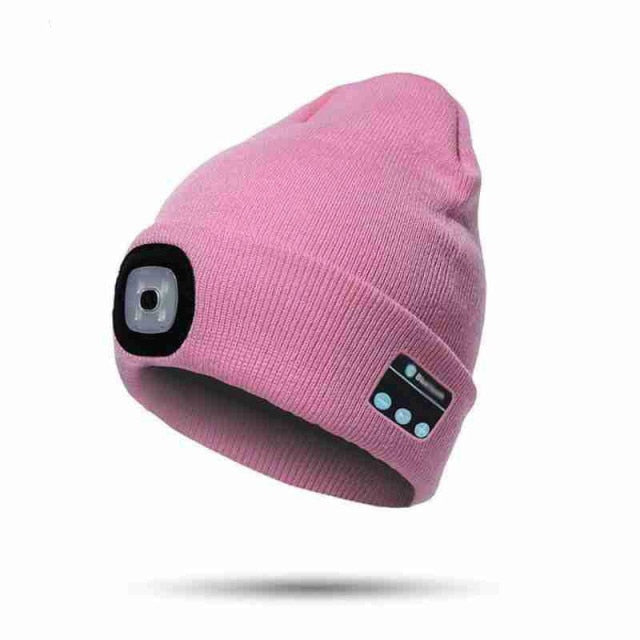 Unisex Bluetooth Speaker Headlamp Beanie Hat - Image 7