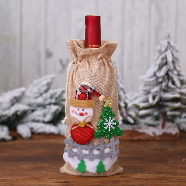 Christmas Santa Bottle Cover - Image 2
