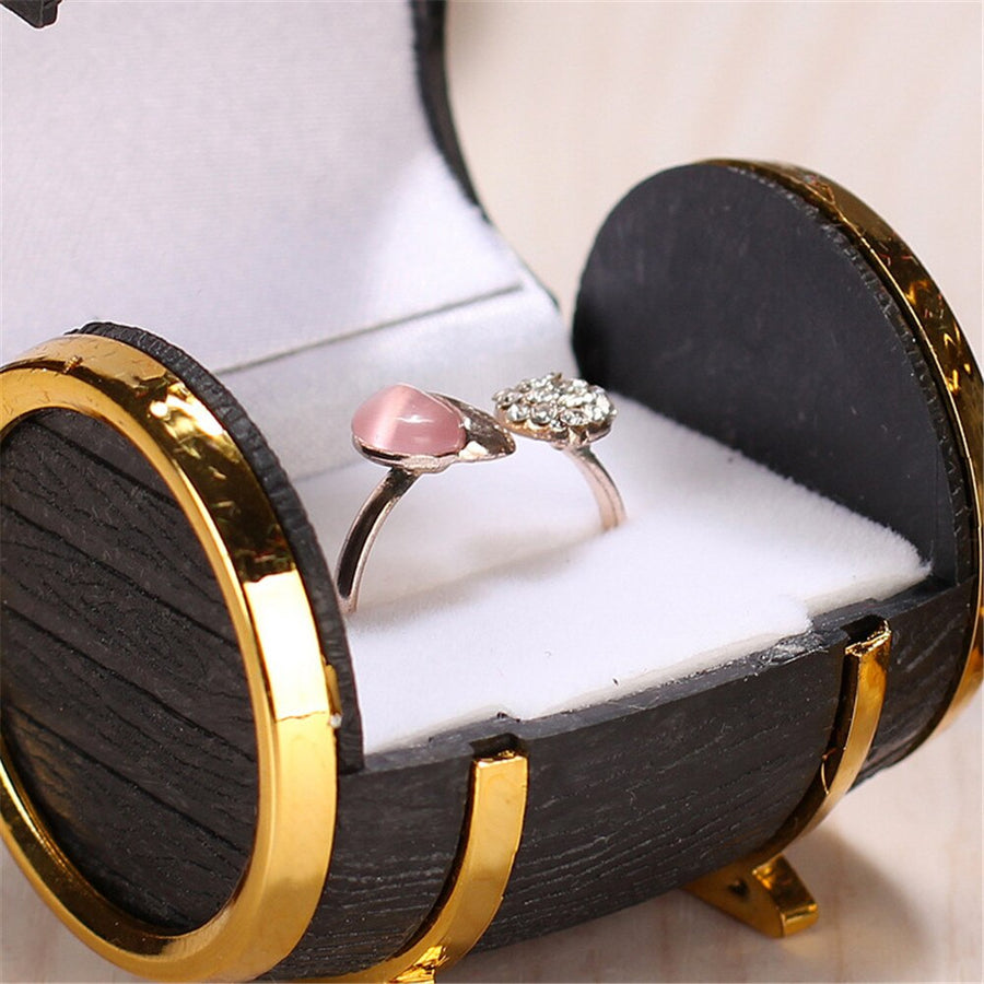 Unique Barrel Wedding Ring Box - Image 3