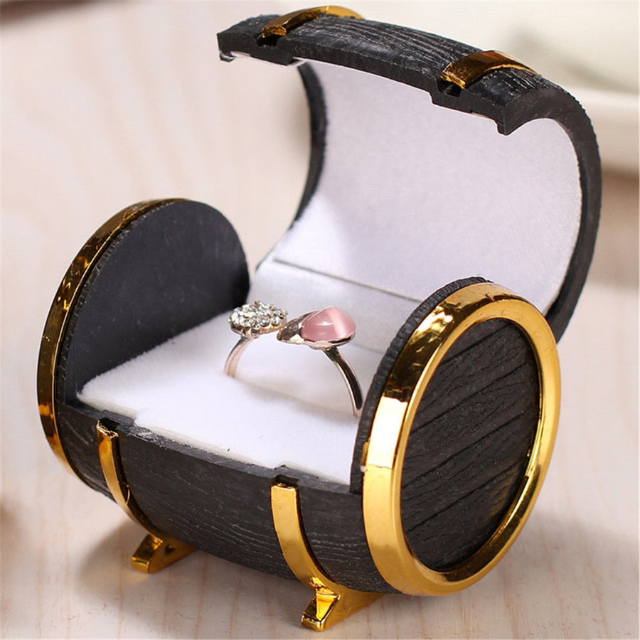 Unique Barrel Wedding Ring Box - Image 4