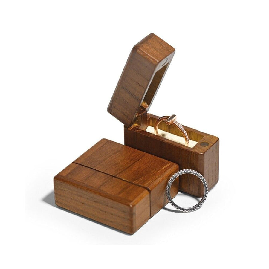 Unique Mini Wooden Ring Box - Image 1