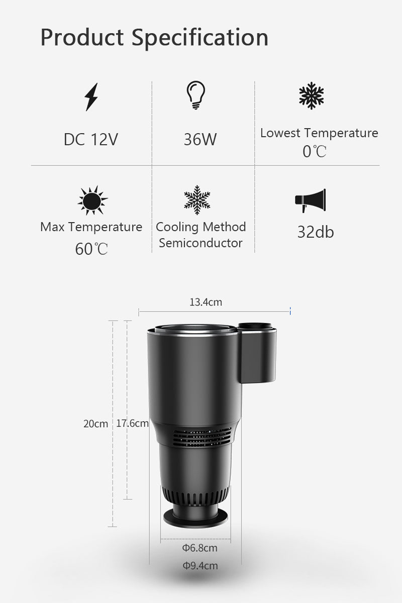 2in1 Smart Cooling & Heating Car Mug Holder - Image 3