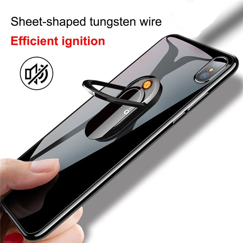 Sticky Magnetic Lighter Ring Phone Holder - Image 1