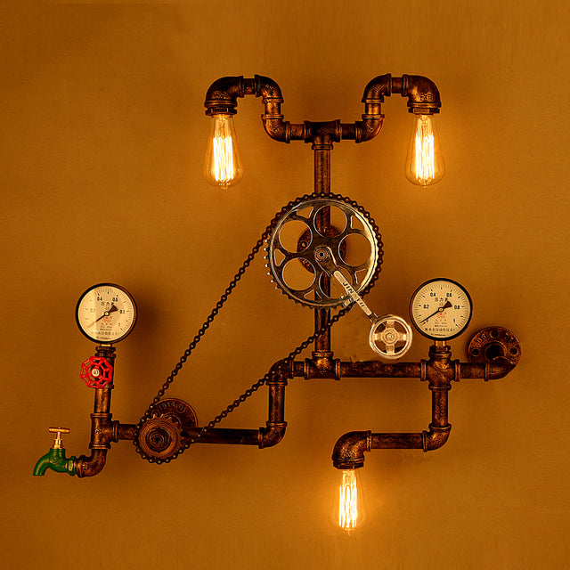 Nordic Loft Style Iron Water Metal Lamp - Image 0
