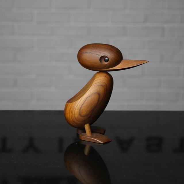 Wooden Classic Danish Puppet Duck Home Decor - Image 1