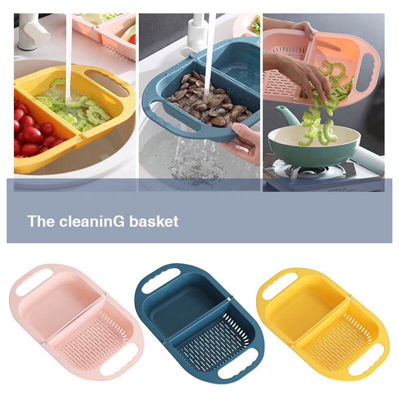 Collapsible Folding Fruit Vegetable Washing Drainer Basket - Image 11