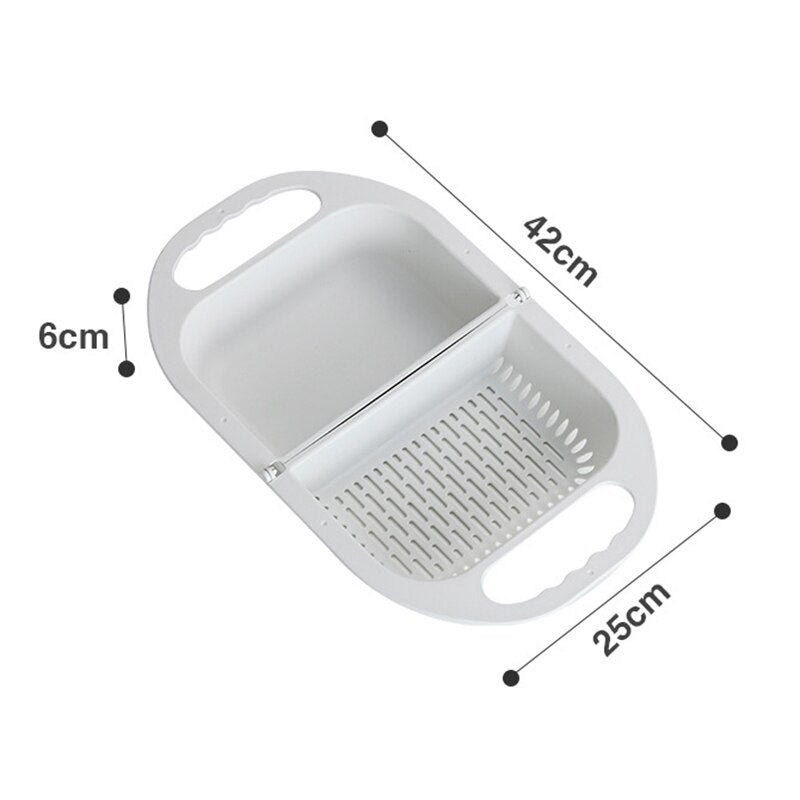 Collapsible Folding Fruit Vegetable Washing Drainer Basket - Image 3