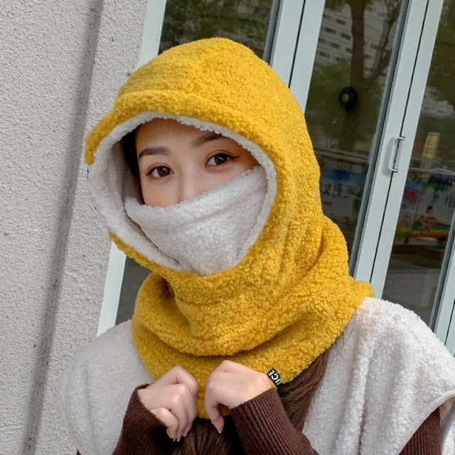 Winter Hooded Warm Thick Mask Hat - Image 27
