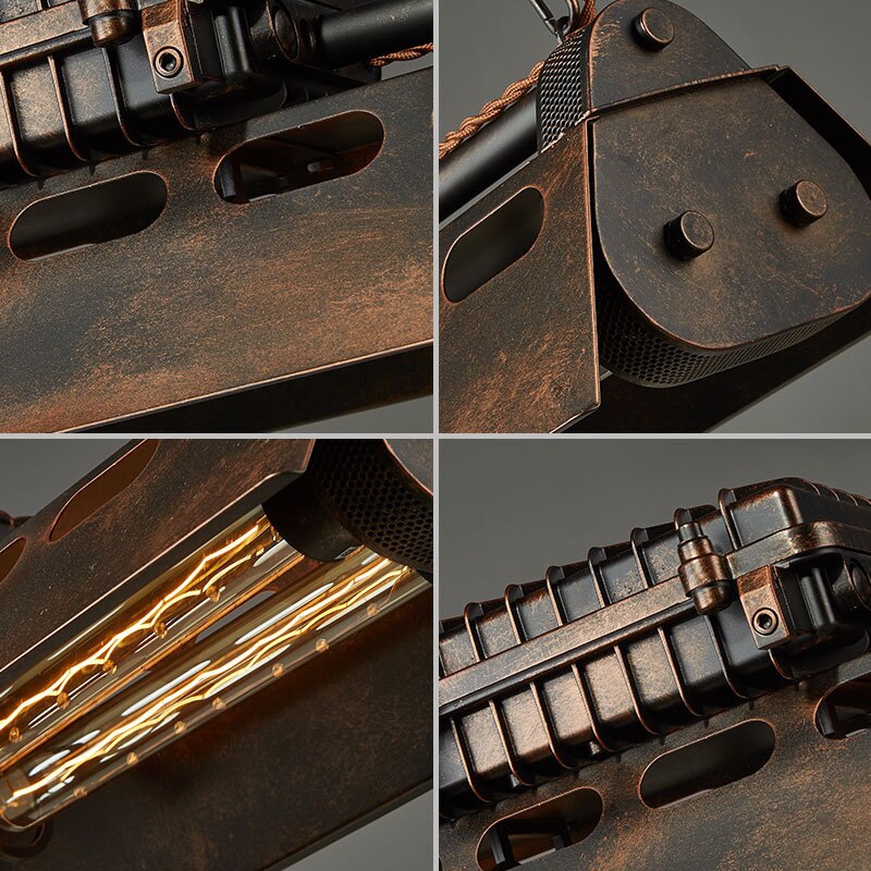 Industrial Loft Style Iron Pendant Light - Image 4