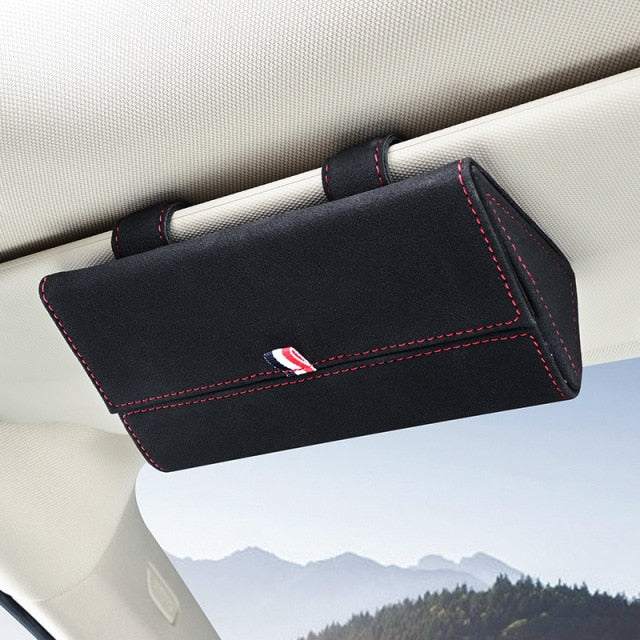Universal Car Visor Magnetic Sunglasses Holder - Image 6