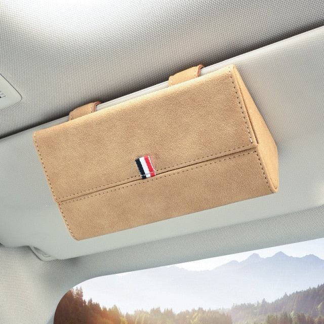 Universal Car Visor Magnetic Sunglasses Holder - Image 9