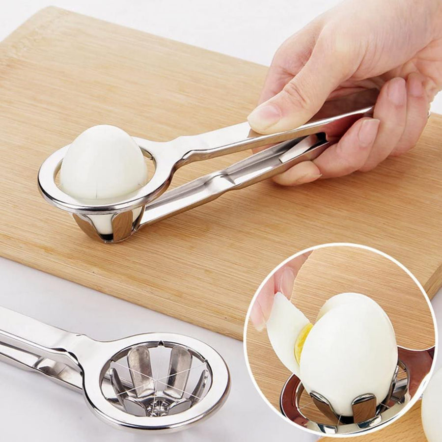 Stainless Steel Easy Egg Slicer Tool - Image 1