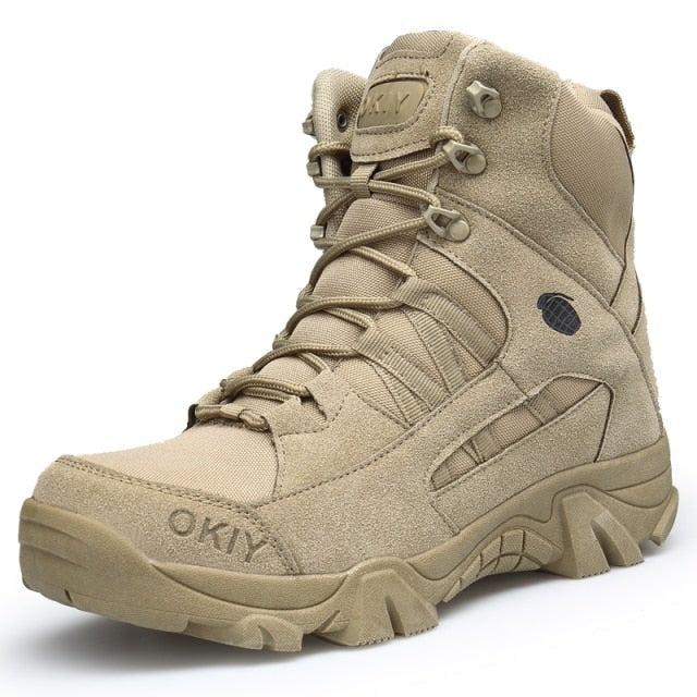 Leather Military Grade Camping Men Boots - Image 5
