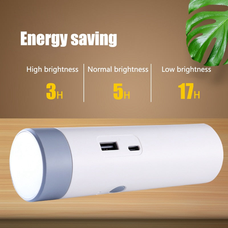 LED Mini Rechargeable Power Bank Desk Lamp - Image 1