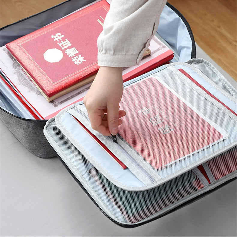 Multi-Layer Large Travel Document Bag - Image 26