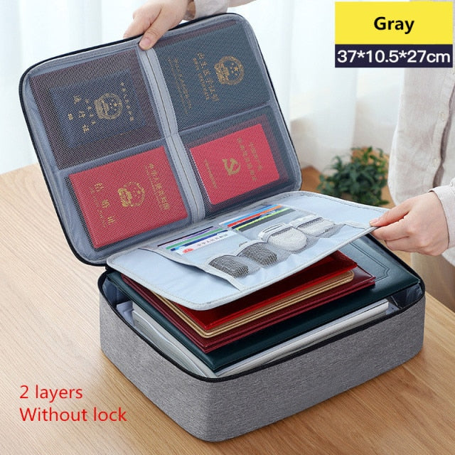 Multi-Layer Large Travel Document Bag - Image 5