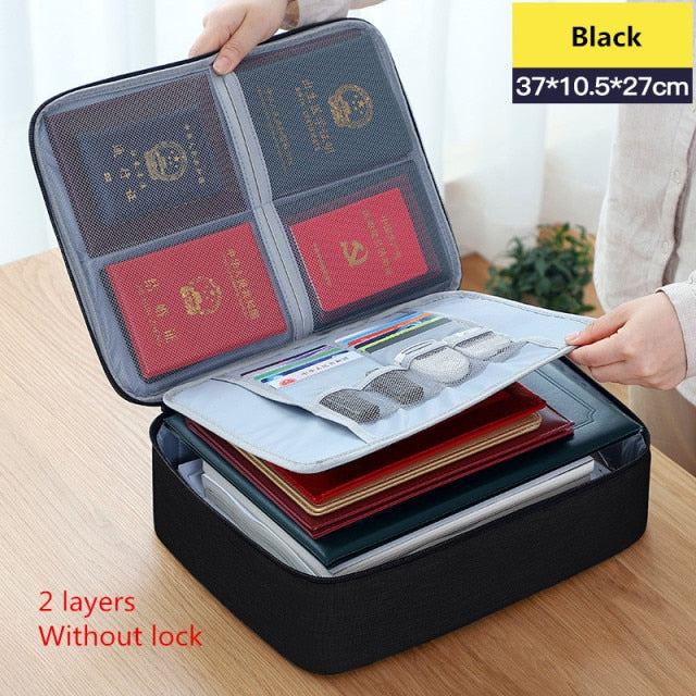 Multi-Layer Large Travel Document Bag - Image 9