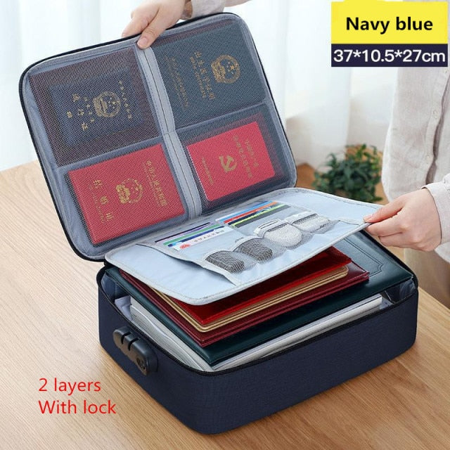 Multi-Layer Large Travel Document Bag - Image 4