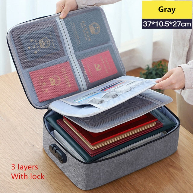 Multi-Layer Large Travel Document Bag - Image 15