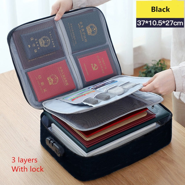 Multi-Layer Large Travel Document Bag - Image 20