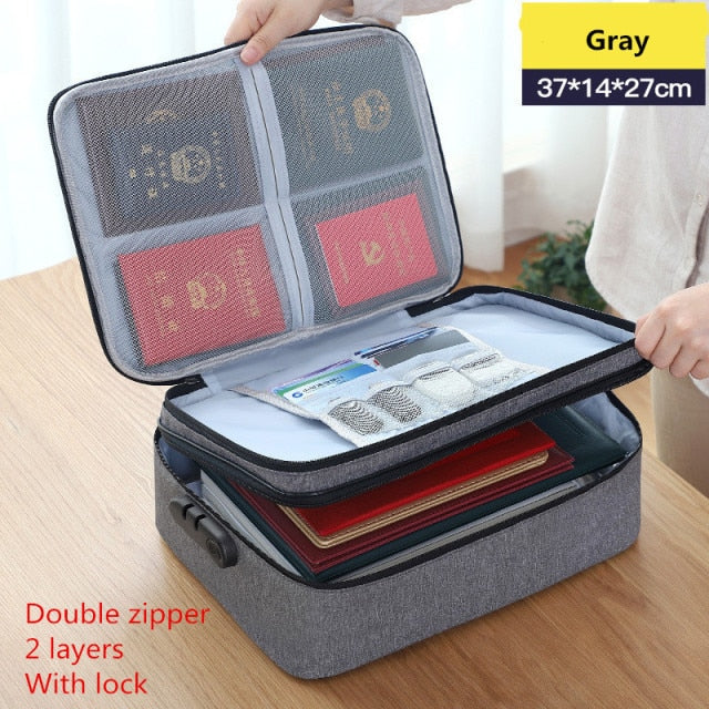 Multi-Layer Large Travel Document Bag - Image 22