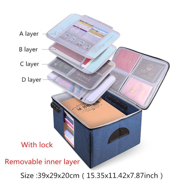 Multi-Layer Large Travel Document Bag - Image 21