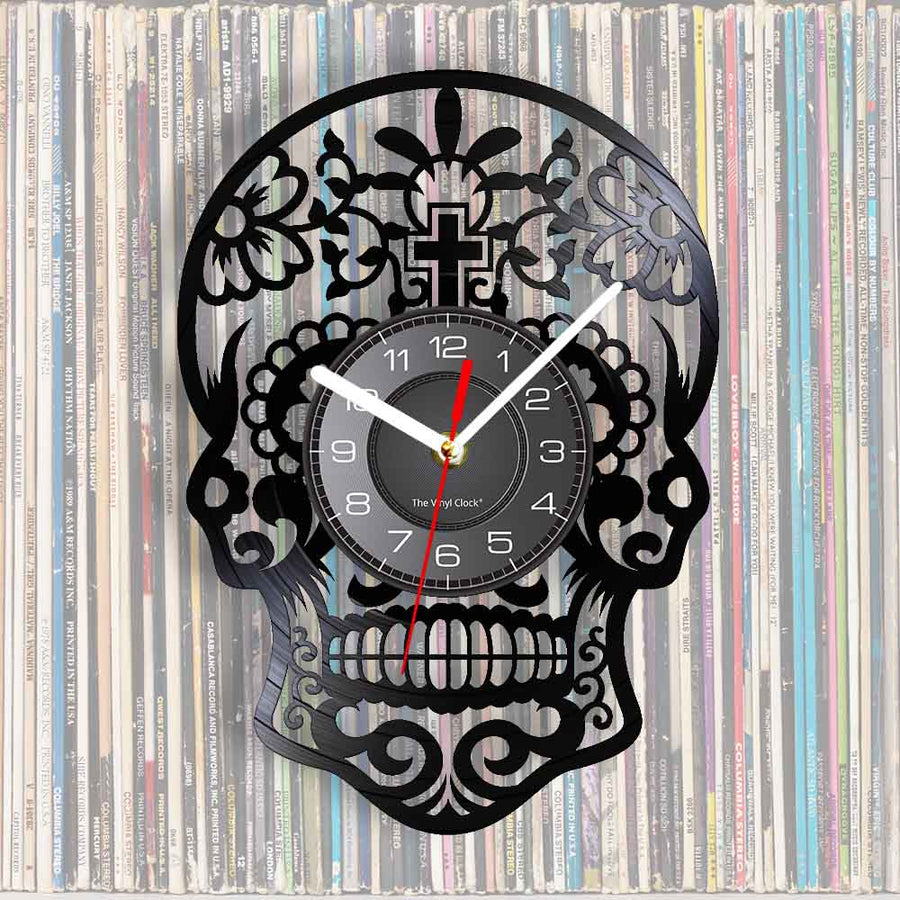 Skull Gothic Wall Clock - Image 1