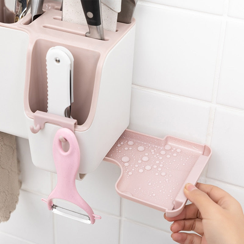 Wall-Mounted Kitchen Cutlery Drainer Rack - Image 5