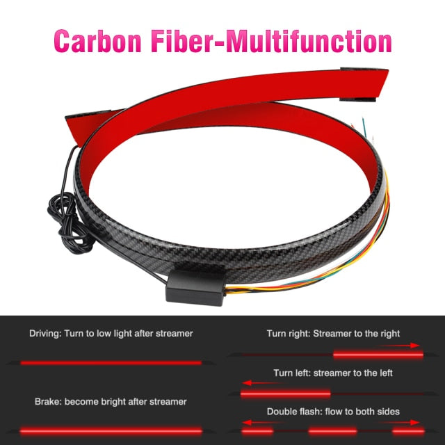 Universal Carbon Fiber LED Car Tail Light - Image 12