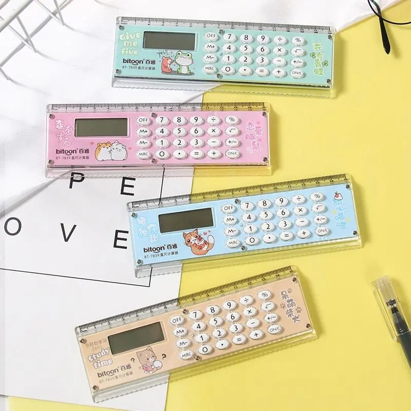 Creative Thin Digital Calculator Ruler - Image 0